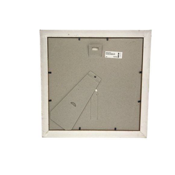 Vintage Framed Art Print 1999 IKEA Fantasi Barnslig 12 x 12 Giraffe and Birds - Picture 3 of 4